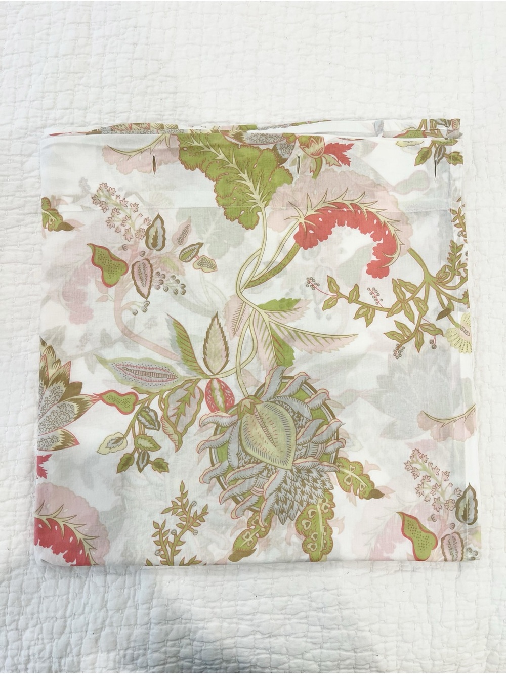 Pottery Barn Shower Curtain Floral Bethany Palampore Cotton 72 x 72 in Cottage